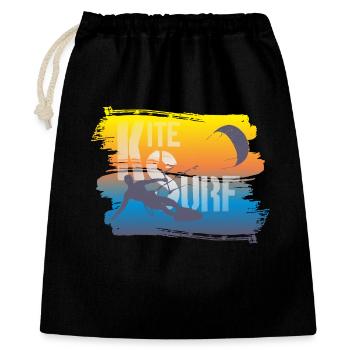 KITE SURF - Gift Bag 40 x 50 cm - black - Front