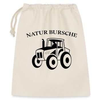 Traktor Statement Landleben Ackerbau Landwirt - Geschenkbeutel aus Baumwolle (40 x 50 cm) - Natur - Vorne