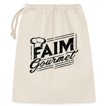 Faim gourmet - Foodie - Sac cadeau 40 x 50 cm - nature - Devant