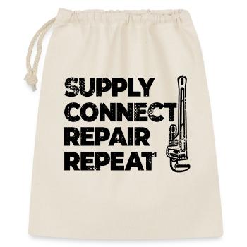 Plumber Motivation - Gift Bag 40 x 50 cm - nature - Front