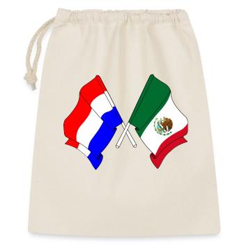 Drapeau Pays-Bas, drapeau Mexique - Sac cadeau 40 x 50 cm - nature - Devant