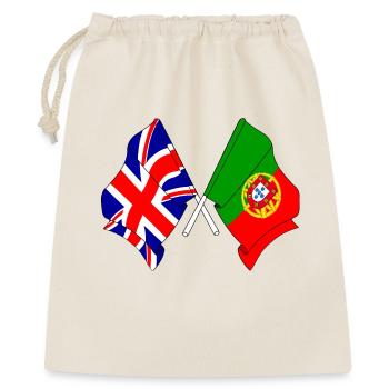 Drapeau Angleterre, drapeau Portugal - Sac cadeau 40 x 50 cm - nature - Devant