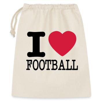 I love football - Gift Bag 40 x 50 cm - nature - Front