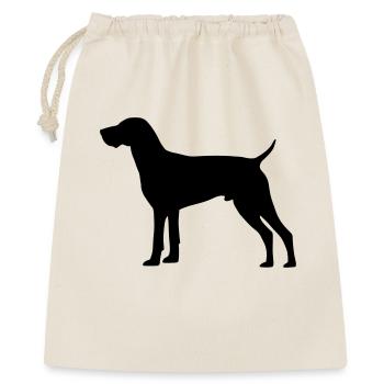 Jagdhund Deutsch Kurzhaar - Geschenkbeutel aus Baumwolle (40 x 50 cm) - Natur - Vorne