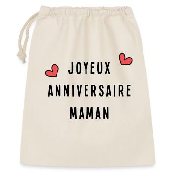 JOYEUX ANNIVERSAIRE. MAMAN - Sac cadeau 40 x 50 cm - nature - Devant