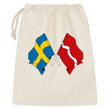 Sweden flag, Latvia flag - Gift Bag 40 x 50 cm - nature - Front