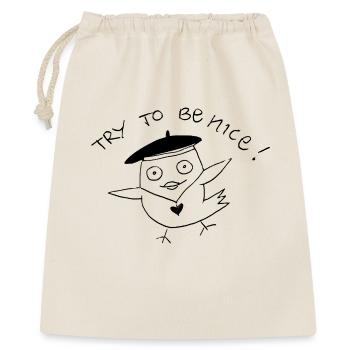 Danse d’amour beatnik => arrêter la Seconde Guerre mondiale = > futur - Sac cadeau 40 x 50 cm - nature - Devant