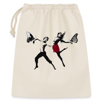 Moderne Dance - Geschenkbeutel aus Baumwolle (40 x 50 cm) - Natur - Vorne
