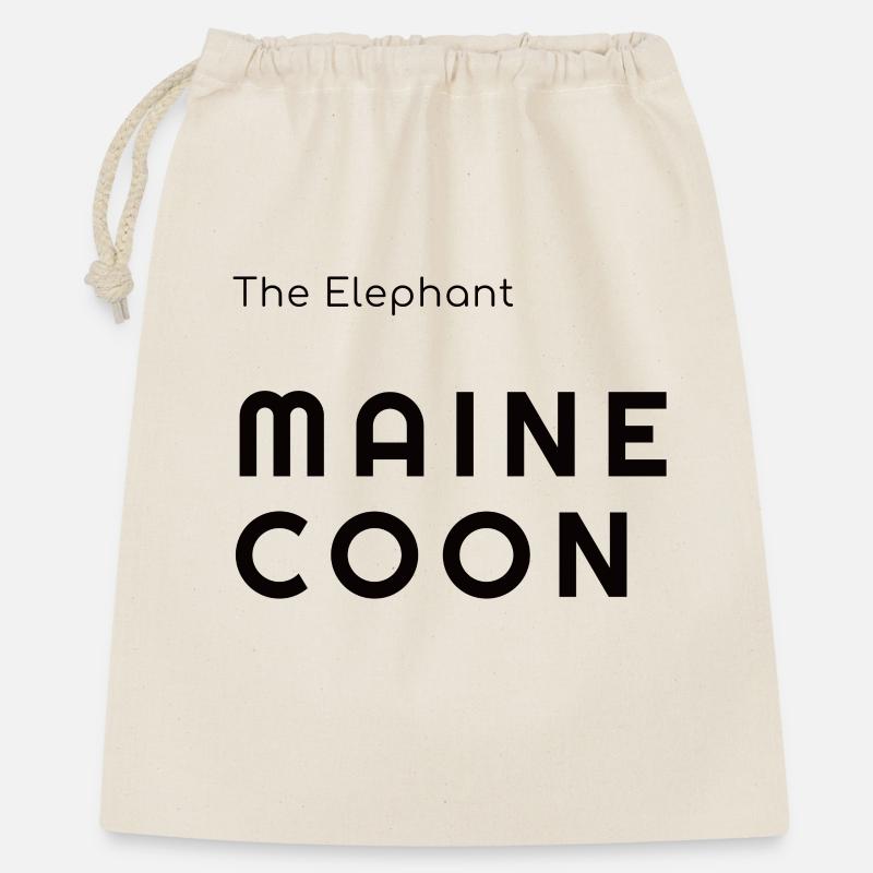 The Elephant Maine Coon - Confortaa Style - Sac cadeau 40 x 50 cm - nature