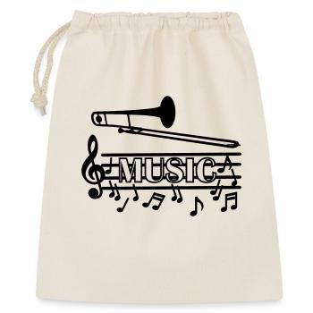 Trombone music logo - Gift Bag 40 x 50 cm - nature - Front