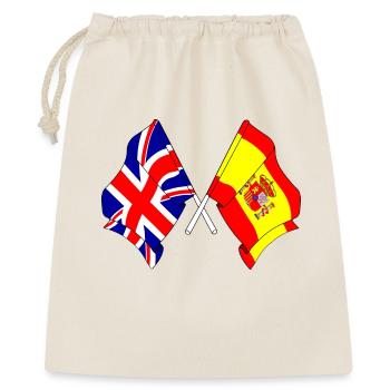 Flag of England and flag of Spain - Gift Bag 40 x 50 cm - nature - Front
