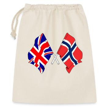 Flag England, flag Norway - Gift Bag 40 x 50 cm - nature - Front