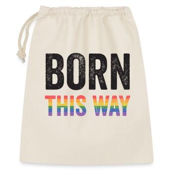 LGBT Pride Month - Born this way - Gift Bag 40 x 50 cm - nature - Front