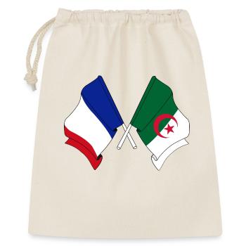 Drapeau de la France, drapeau de l’Algérie - Sac cadeau 40 x 50 cm - nature - Devant