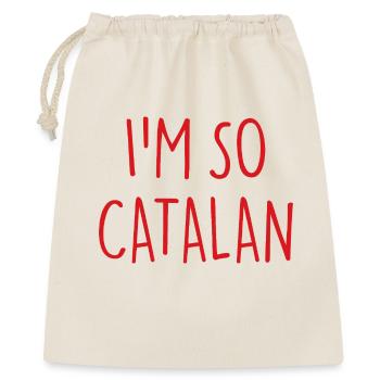 I'M SO CATALAN Katalanisch Katalonien - Geschenkbeutel aus Baumwolle (40 x 50 cm) - Natur - Vorne