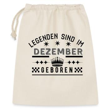 Les légendes naissent en décembre - Anniversaire - Sac cadeau 40 x 50 cm - nature - Devant