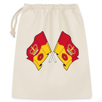 Drapeaux croisés du Hampshire - Sac cadeau 40 x 50 cm - nature - Devant
