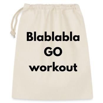 BLABLABLA go workout - Gift Bag 40 x 50 cm - nature - Front