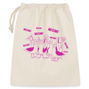Funny Seagull Mom Mom Ocean Life Mother's Day Bird - Geschenkbeutel aus Baumwolle (40 x 50 cm) - Natur - Vorne