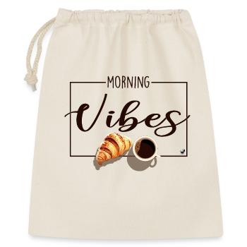 Tasse de café et croissant - Sac cadeau 40 x 50 cm - nature - Devant