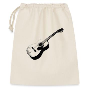 Akustische Gitarre im Vintage-Design - Geschenkbeutel aus Baumwolle (40 x 50 cm) - Natur - Vorne
