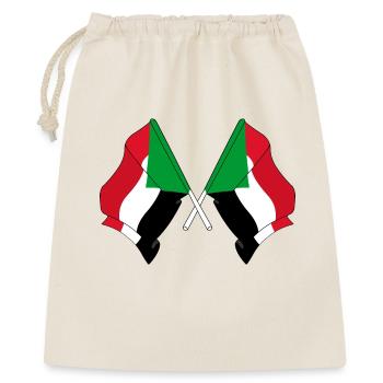 Two flags of Sudan crossed - Gift Bag 40 x 50 cm - nature - Front