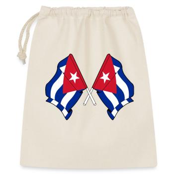 Deux drapeaux de Cuba - Sac cadeau 40 x 50 cm - nature - Devant