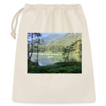 Scène naturelle paisible avec lac et forêt - Sac cadeau 40 x 50 cm - nature - Devant