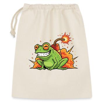 Knallfrosch Funken-Spaß - Geschenkbeutel aus Baumwolle (40 x 50 cm) - Natur - Vorne