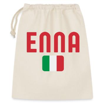Drapeau italien d’Enna - Sac cadeau 40 x 50 cm - nature - Devant