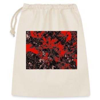 Crimson Branches in Noir Bloom - Geschenkbeutel aus Baumwolle (40 x 50 cm) - Natur - Vorne