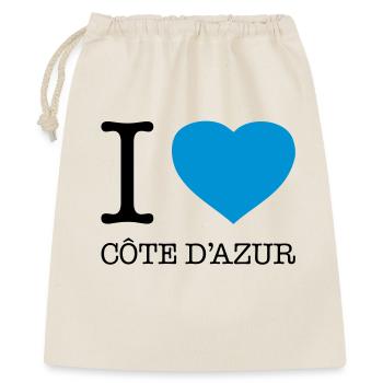 I LOVE COTE D’AZUR France Frankreich - Sac cadeau 40 x 50 cm - nature - Devant