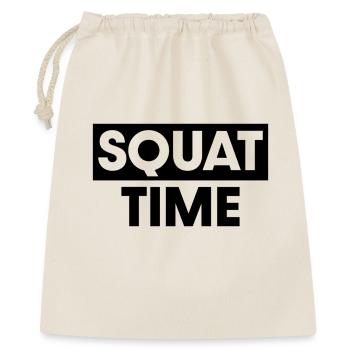 Squat Time - Gift Bag 40 x 50 cm - nature - Front