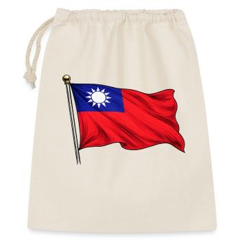 Drapeau de Taïwan - Sac cadeau 40 x 50 cm - nature - Devant