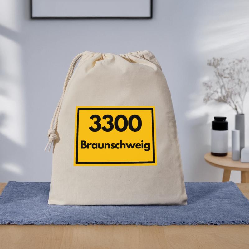 OLD POSTCODE POSTCODE RETRO 3300 BRAUNSCHWEIG Gift Bag 40 x 50 cm