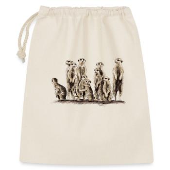 Meerkats - Sac cadeau 40 x 50 cm - nature - Devant