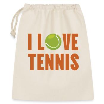 I love tennis. - Gift Bag 40 x 50 cm - nature - Front