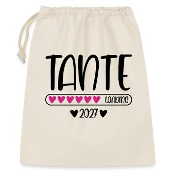 Tante 2027 barre de chargement du cœur - Sac cadeau 40 x 50 cm - nature - Devant