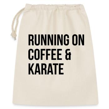 Karate - Geschenkbeutel aus Baumwolle (40 x 50 cm) - Natur - Vorne