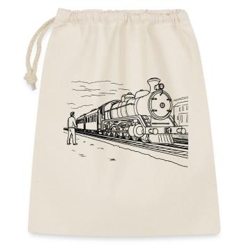 Train Lover Sketch - Gift Bag 40 x 50 cm - nature - Front