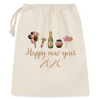 Happy New Year 2026, Happy New Year - Sac cadeau 40 x 50 cm - nature - Devant