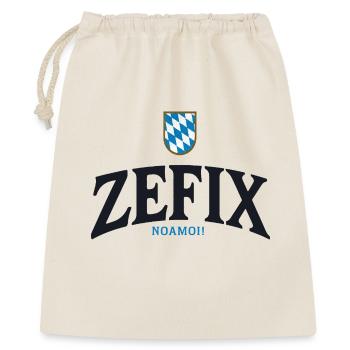 ZEFIX Bavarian Crest - Geschenkbeutel aus Baumwolle (40 x 50 cm) - Natur - Vorne