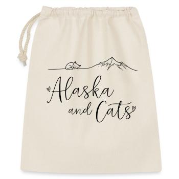 Alaska and Cats Love Fine Line Art - Gift Bag 40 x 50 cm - nature - Front
