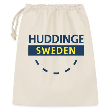 Huddinge Sweden Circular Sign - Gift Bag 40 x 50 cm - nature - Front