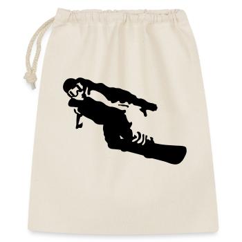 snowboarder - Sac cadeau 40 x 50 cm - nature - Devant