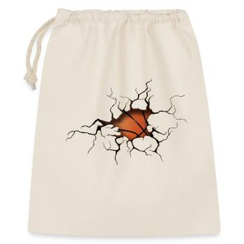 Silhouette de basket en demi-teinte - Sac cadeau 40 x 50 cm - nature - Devant