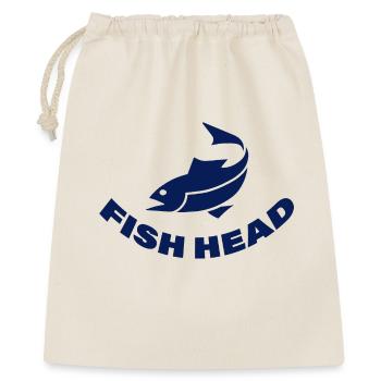 FISH HEAD - Gift Bag 40 x 50 cm - nature - Front