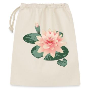 Fleur de nénuphars avec bourgeon dans l’étang de nénuphars - Sac cadeau 40 x 50 cm - nature - Devant
