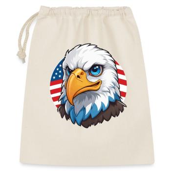 Drapeau des États-Unis Eaglehead Bald Eagle - Sac cadeau 40 x 50 cm - nature - Devant