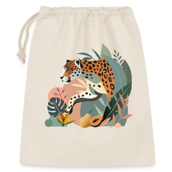 Jaguar in the Jungle - Elegant Wild Animal Illustration - Gift Bag 40 x 50 cm - nature - Front